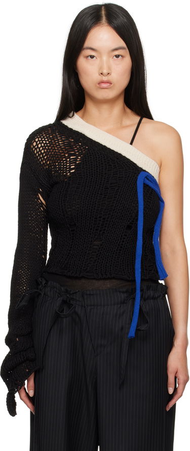 Пуловер Andersson Bell Andersson Bell Ottolinger Edition One-Shoulder Knit Sweater Черно | atb1215w, 0