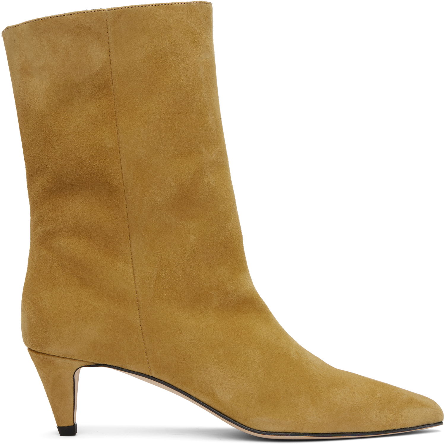 Pокля BY FAR BY FAR Lysander Suede Leather Boots Жълто | MWFBO068KL007BR052PL, 0