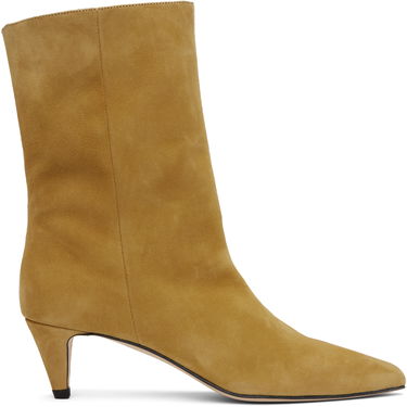 Pокля BY FAR BY FAR Lysander Suede Leather Boots Жълто | MWFBO068KL007BR052PL, 0