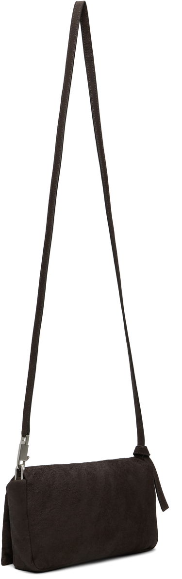 Чанта през рамо Rick Owens Rick Owens Pillow Griffin Suede Shoulder Bag Кафяво | RA02E0745 LBAPA, 2