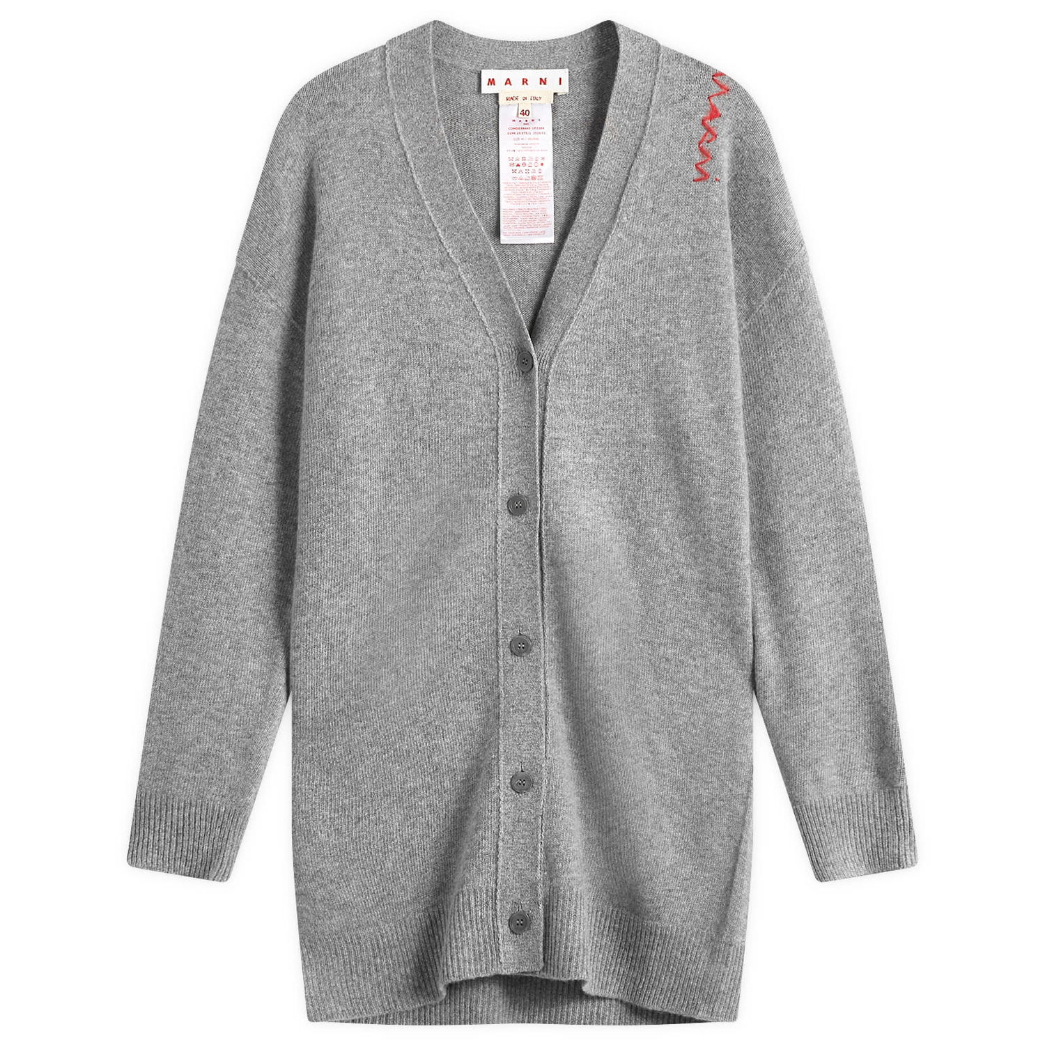Пуловер Marni Long Sleeve Knitted Cardigan Сиво | CDMD0384A0, 0