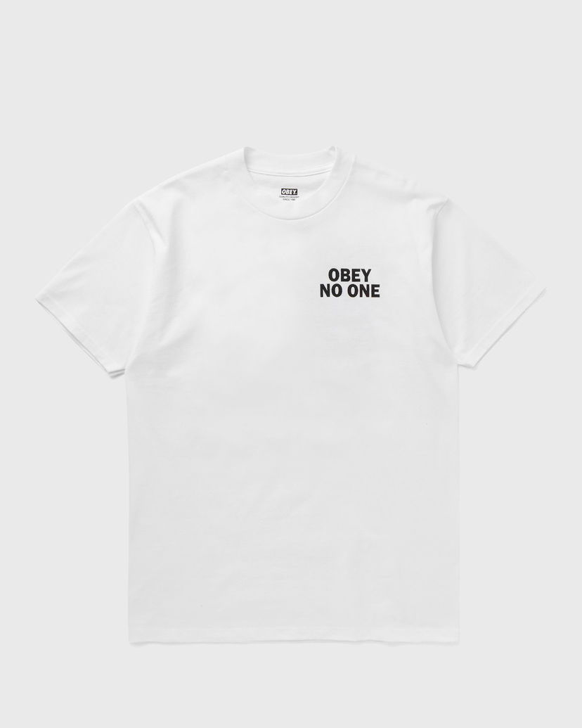 Тениска OBEY No One T-Shirt Бяло | 165263896-WHT