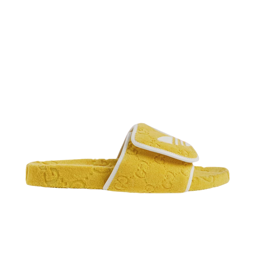 Кецове и обувки Gucci adidas x GG Platform Sandal Yellow Cotton Жълто | 702412UU0107171