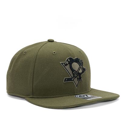 Шапка с козирка '47 Brand NHL Pittsburgh Penguins Ballpark Camo CAPTAIN Sandalwood Зелено | H-BCAMO15WBP-SW-OSF