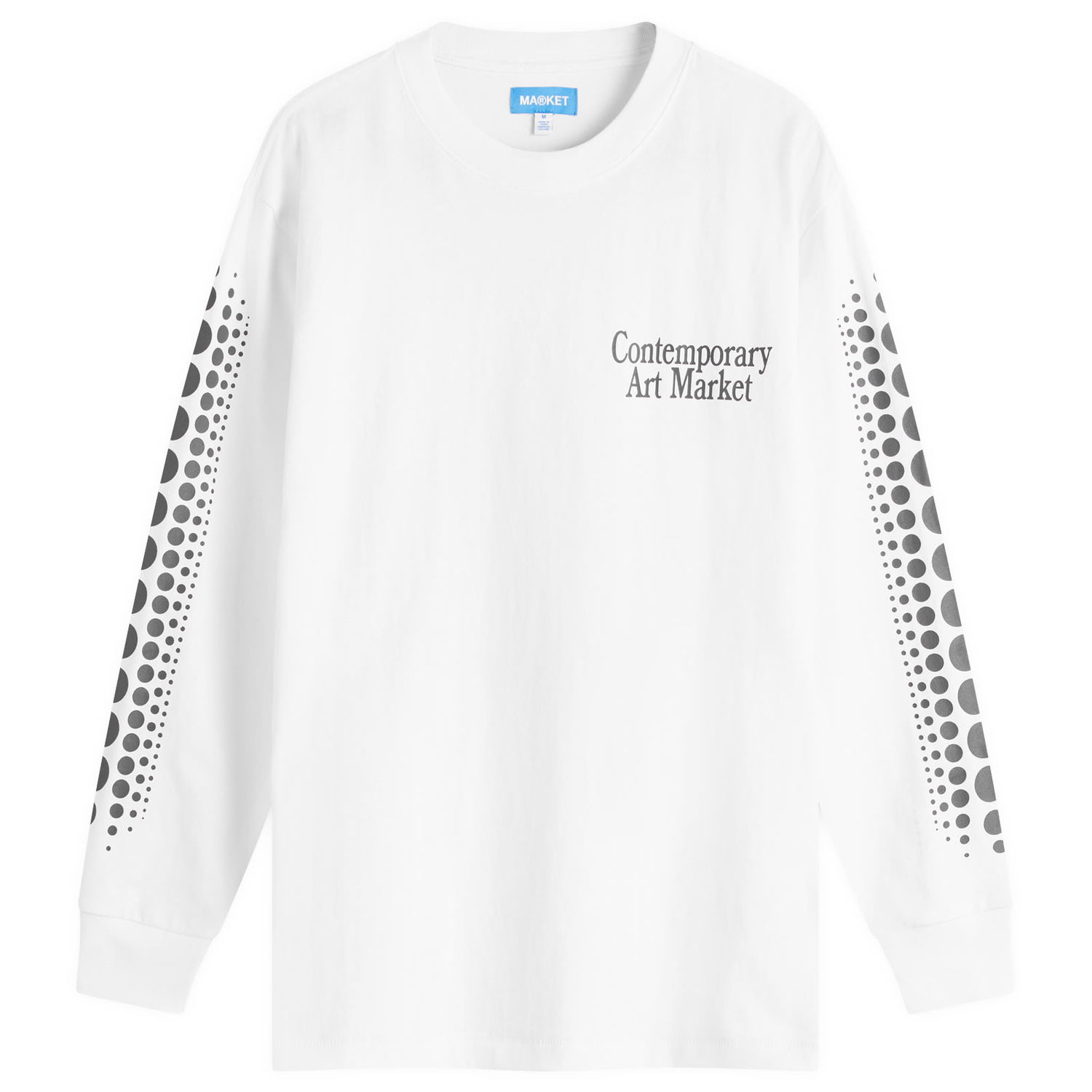 Тениска MARKET Infinity Gourd Long Sleeve T-Shirt, Size Large Бяло | 398000383-WHT, 1