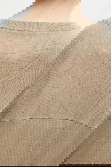 Пуловер Maison Margiela MM6 Maison Margiela Sweater with Yoke Detail Бежово | S62HL0040.M13188.114, 4