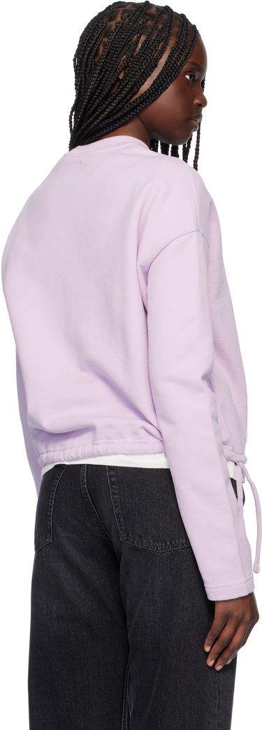 Пуловер AMI AMI Paris Cotton De Coeur Drawstring Sweatshirt Лилаво | FSW060.730, 2