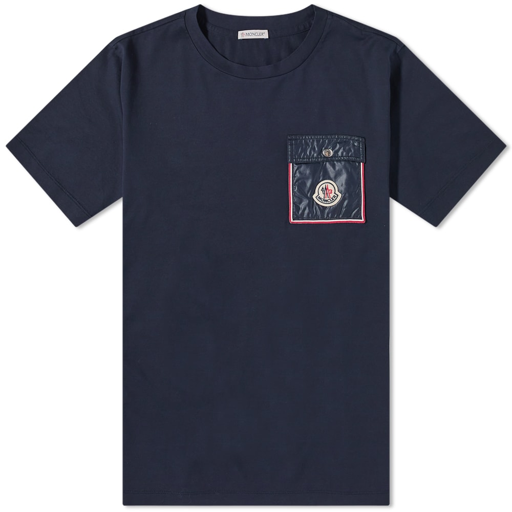 Тениска Moncler Maya Pocket Logo Tee Тъмно синьо | 8C000-48-8390Y-778, 0