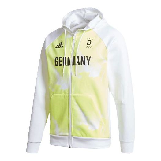 Суитчър adidas Originals German National Team Olympics Hooded Jacket Бяло | FS0073, 0