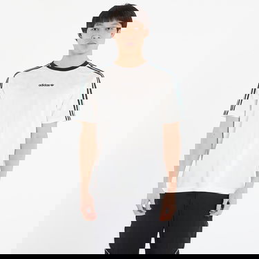 Тениска adidas Originals T-Shirt Jacquard Jersey Бяло | KE2139, 0