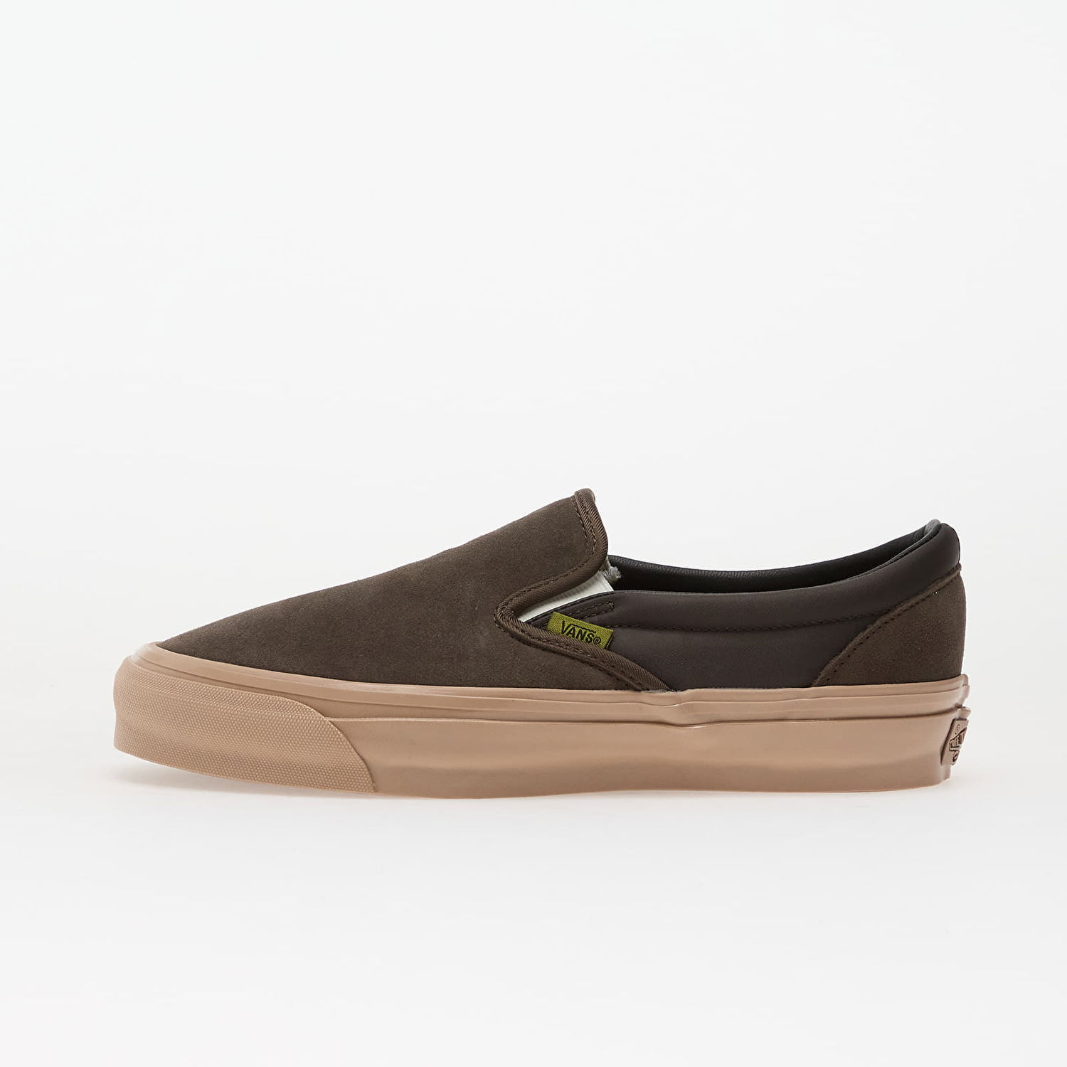 Кецове и обувки Vans Classic Slip-On Suede Clean Кафяво | VN000D9WEMP1, 0