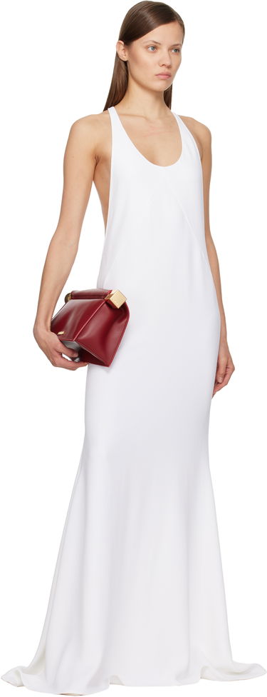 Дамска чанта Jacquemus Grained Leather Flap Clutch 'The Rond Carré' Червено | 24EBAW00356AC27L14, 3