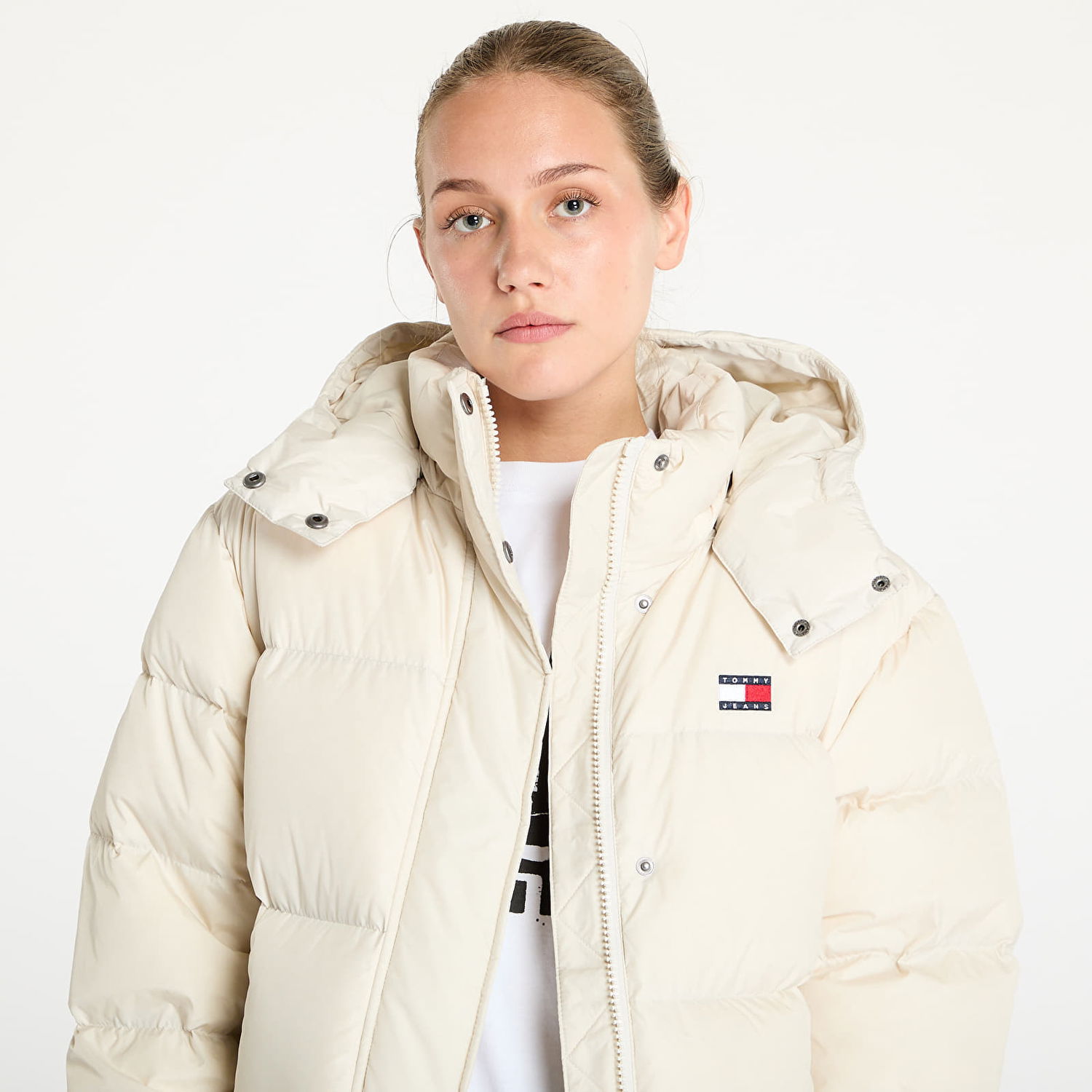 Пухо яке Tommy Hilfiger Alaska Long Puffer Jacket Beige Бежово | DW0DW18860 ACG, 1