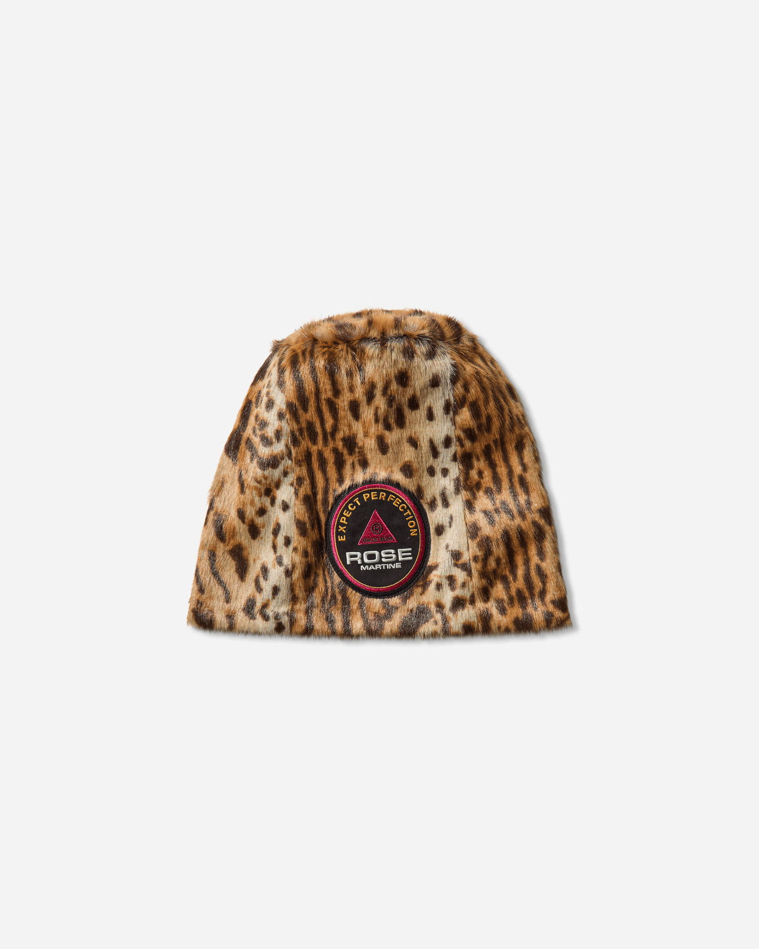 Шапка Martine Rose Faux Fur Leopard Print Beanie Кафяво | 1228WF07720, 0