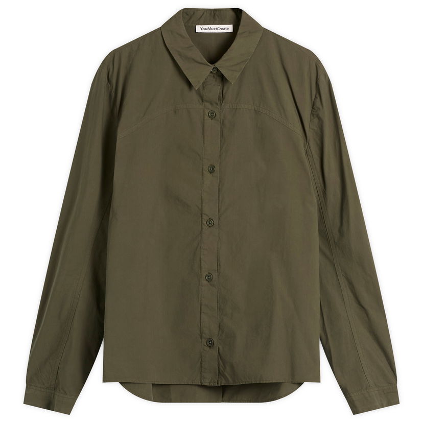 Риза YMC Kengo Shirt, Size X-Small Зелено | Q2ZAB-30