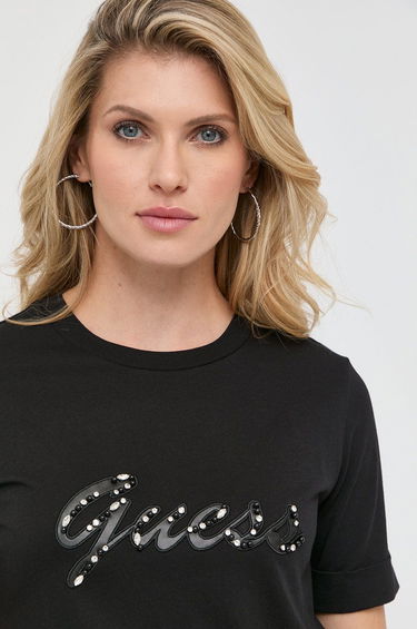 Тениска GUESS Tee Logo Черно | W2BI15.K46D1, 1