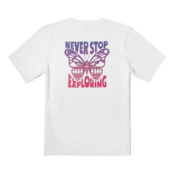 Тениска The North Face Exploring Butterfly Graphic T-Shirt Бяло | NF0A7QRN-FN4, 0