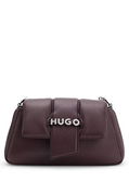 HUGO Chain-Handle Shoulder Bag with Logo Closure
