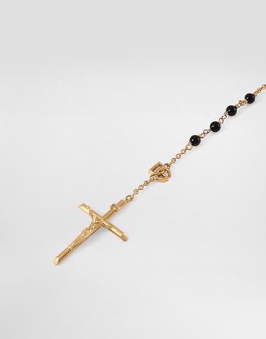 Колие Dolce & Gabbana Dolce & Gabbana Rosary-style Metal Necklace Onesize Черно | WNR4C3W1111ZOO00, 2