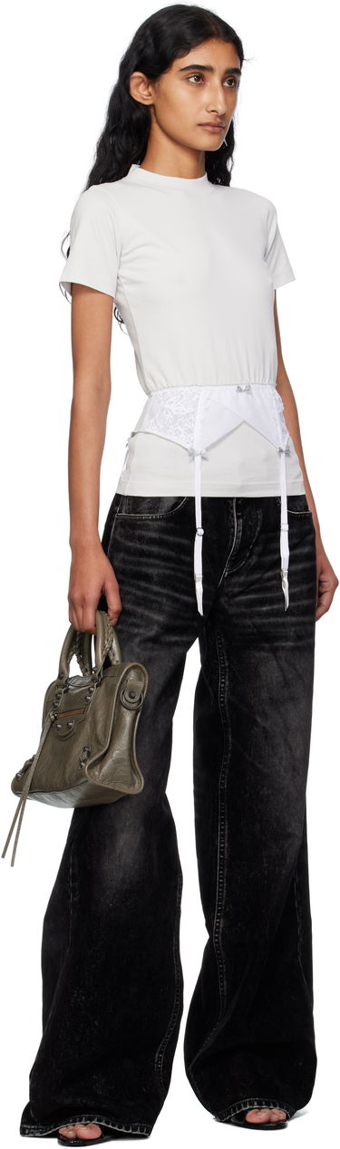 Тениска Balenciaga Balenciaga Lingerie T-Shirt Бяло | 828869TNVB2, 3