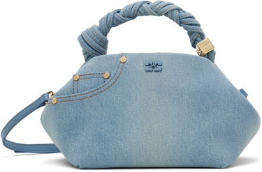 Дамска чанта GANNI GANNI Small Bou Denim Shoulder Bag Синьо | A6497, 0