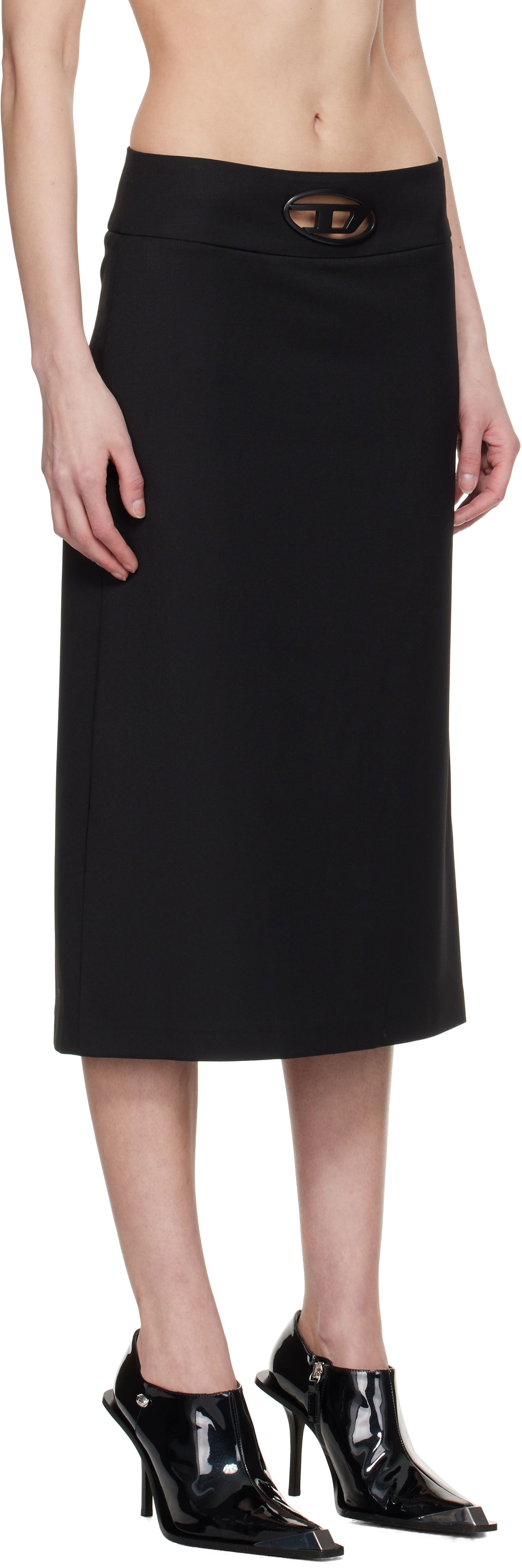 Пола Diesel O-Seus Midi Skirt Черно | A17313 0PHAL, 1