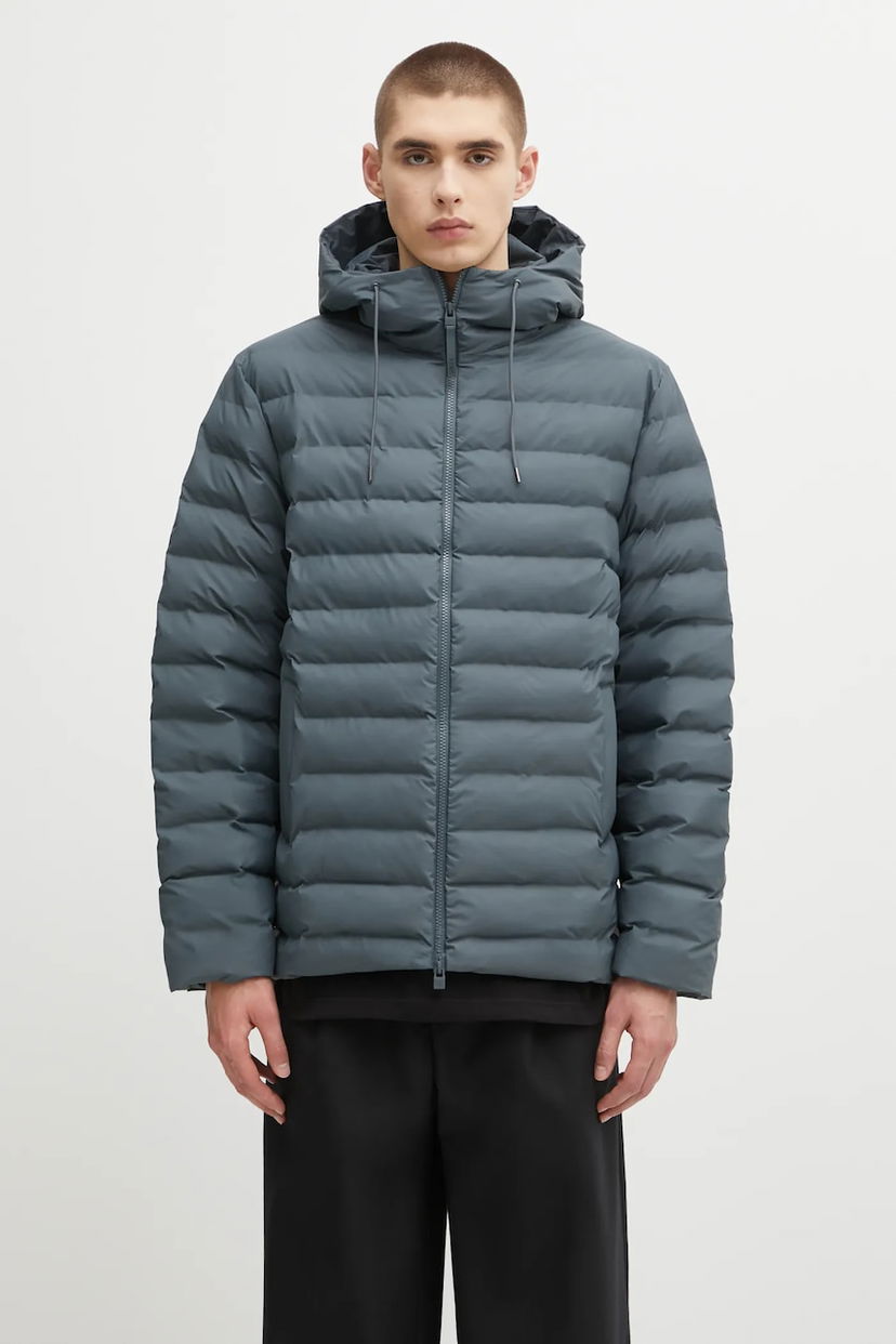 Пухо яке Rains Rains Lohja Hooded Puffer Jacket Сиво | 15810.124