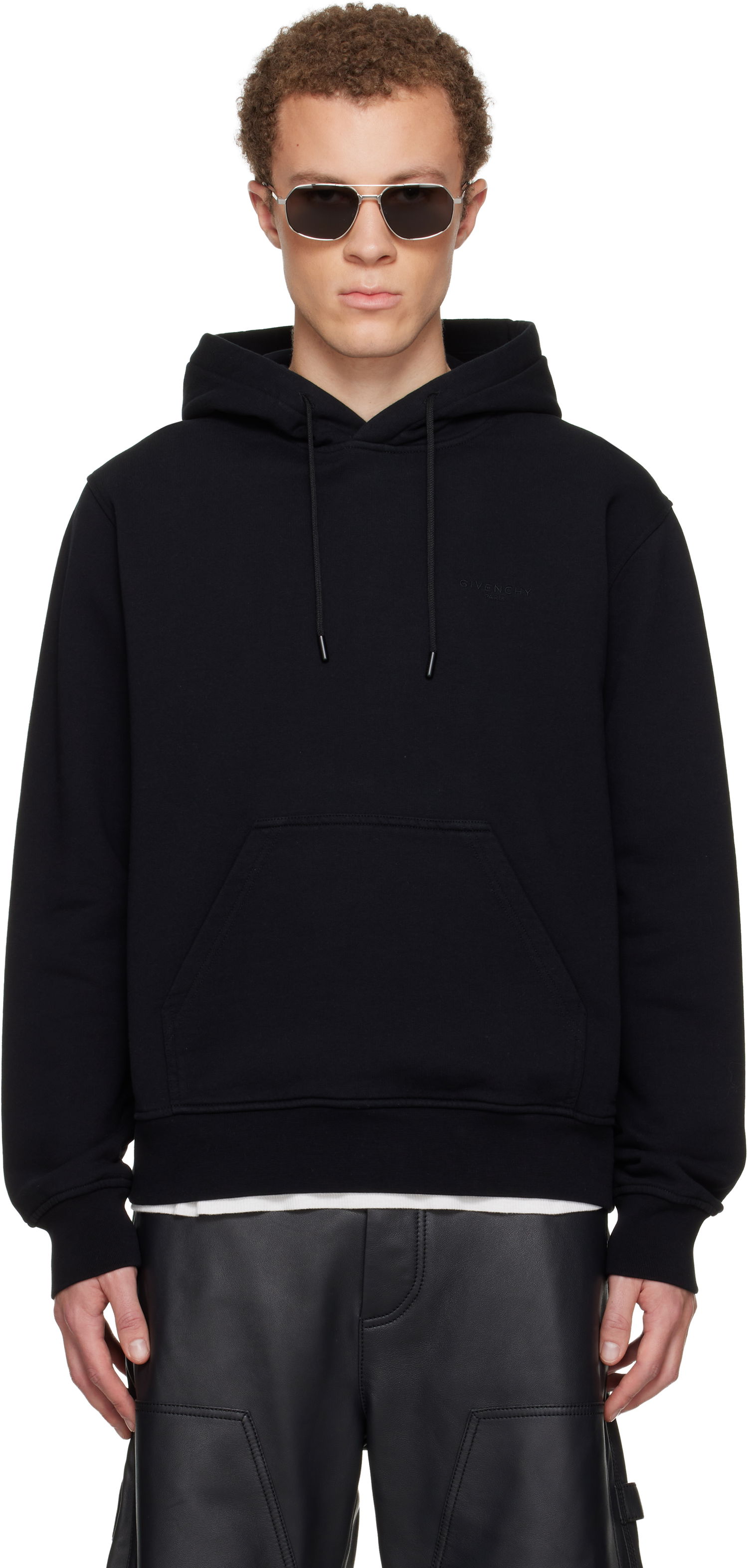 Суитчър Givenchy Couture Seam Hoodie Черно | BMJ0NH3YSM001, 0