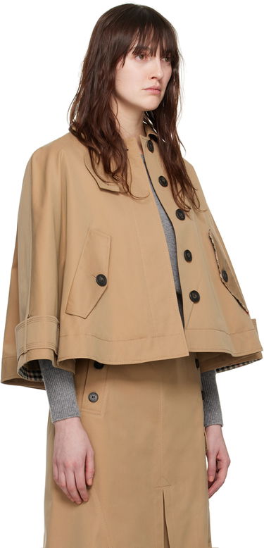 Яке Erdem Erdem Cropped Trench Coat Бежово | PS24_R1J1_CACT, 1