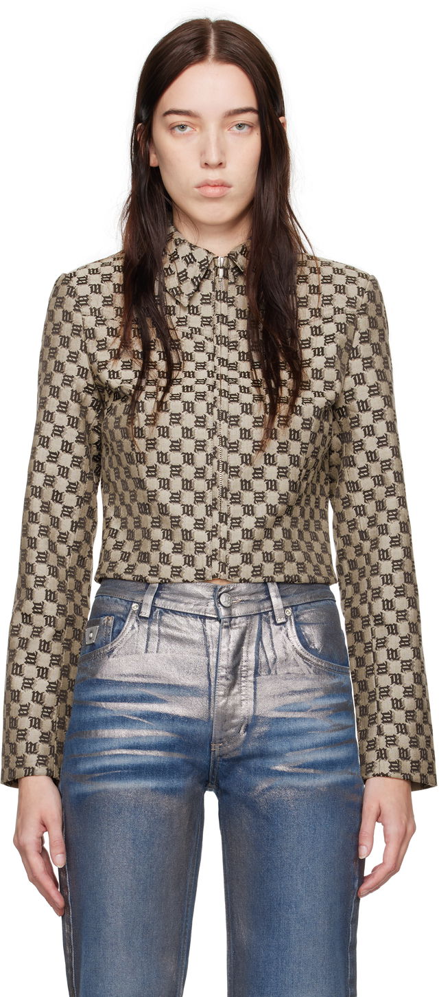 Monogram Cropped Jacket