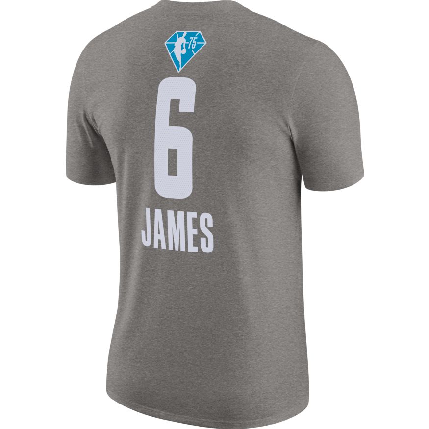 Тениска Jordan All-Star Essential "LeBron James Lakers" NBA Player Tee Сиво | DH7147-088, 1