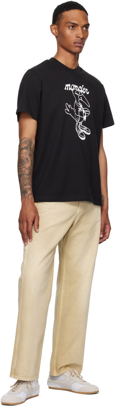 Тениска Moncler Moncler Archivio Creativo Graphic T-Shirt Черно | K20918C0001689AJS, 4