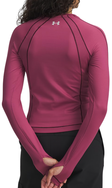 Тениска Under Armour ColdGear Textured Crew Long-Sleeve Top Бургунди | 6003999-659, 1