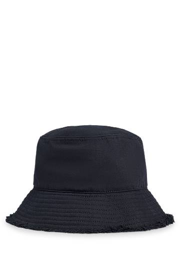 Шапка BOSS HUGO Bucket Hat with Fringed Brim Тъмно синьо | 50540948, 1