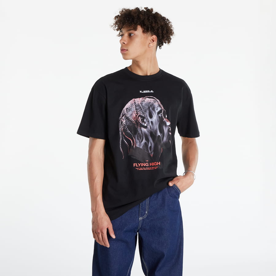 Тениска Urban Classics Flying High Oversize T-Shirt Черно | MT1981-black, 0