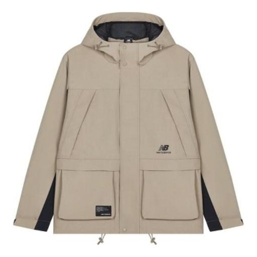 Ветровка New Balance Hooded Windproof Jacket Бежово | AMJ23320-DRI