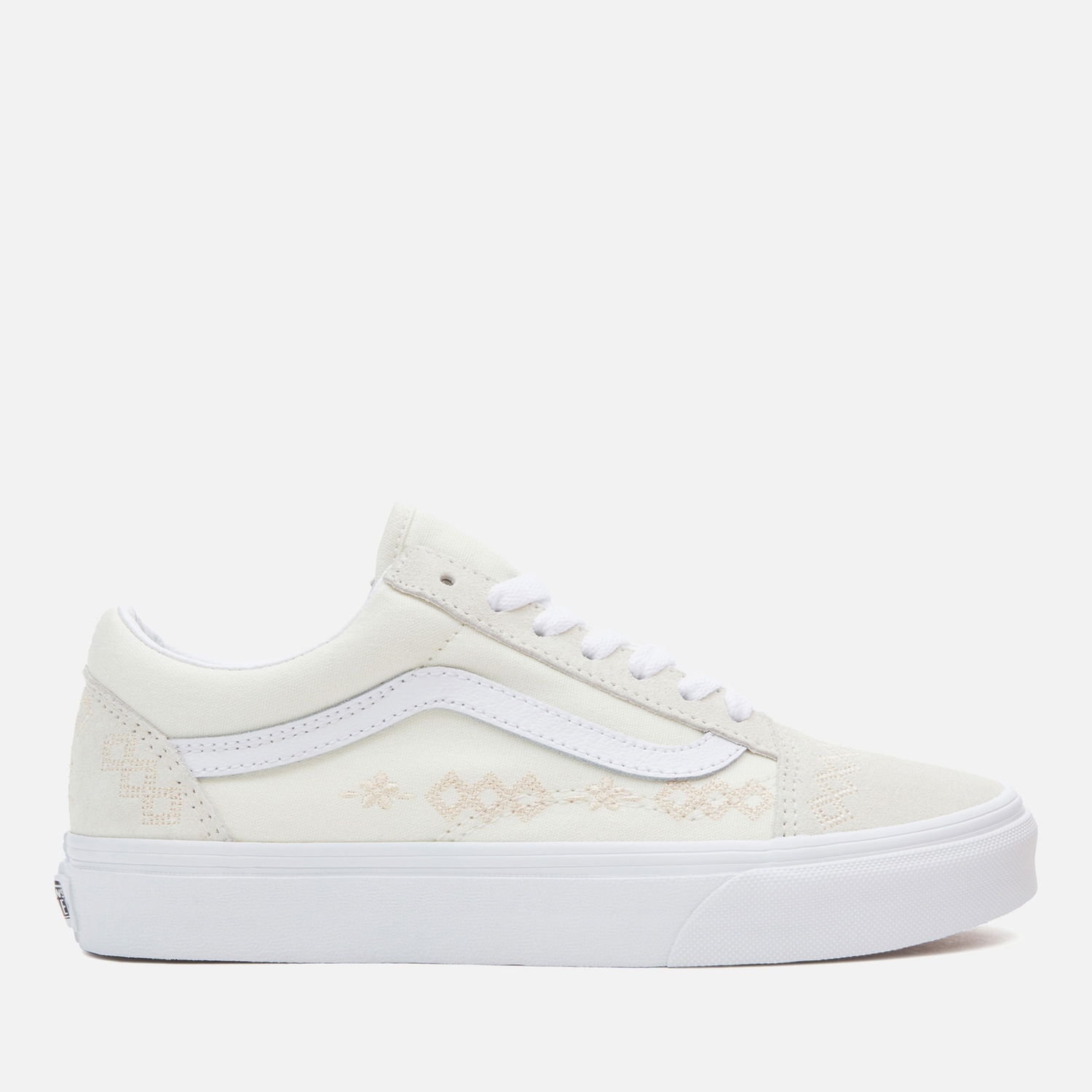 Кецове и обувки Vans Women's Old Skool Trainers - Craftcore Marshmallow - UK 4 Бяло | VN0007NTCDA, 0