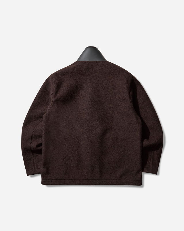 Shell-Trimmed Brushed Wool Jacket