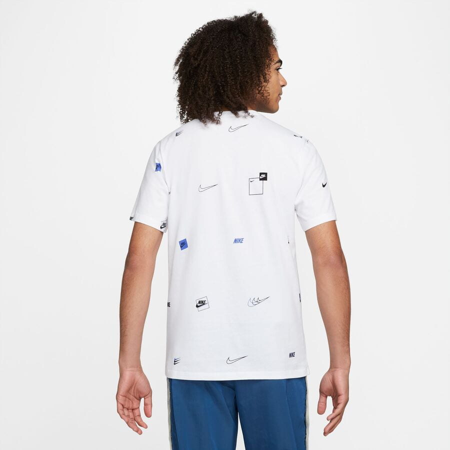 Тениска Nike All Over Print T-Shirt Бяло | DN5246-100, 1