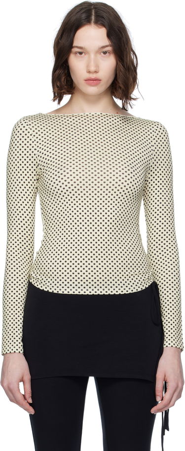 Тениска Miaou Miaou Amelia Polka Dot T-Shirt Жълто | 7183TJBBNP, 0