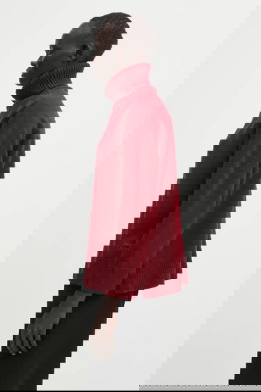 Пуловер MAISON KITSUNÉ Merino Wool Comfort Turtleneck Бургунди | PW00813KT1171, 1