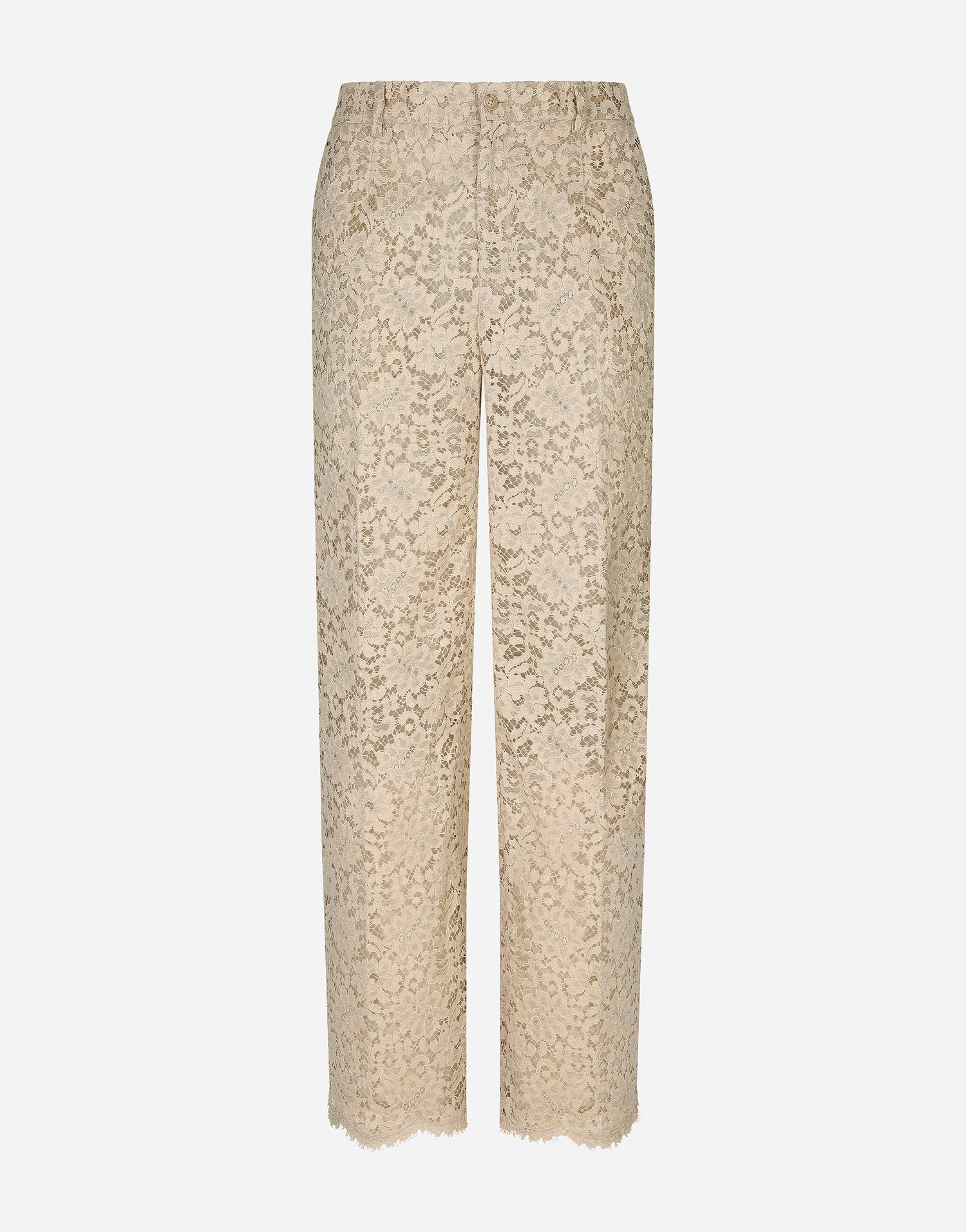 Панталони Dolce & Gabbana Dolce & Gabbana Cordonetto Lace Pants Бежово | GP07CTHLMGEM9478, 0
