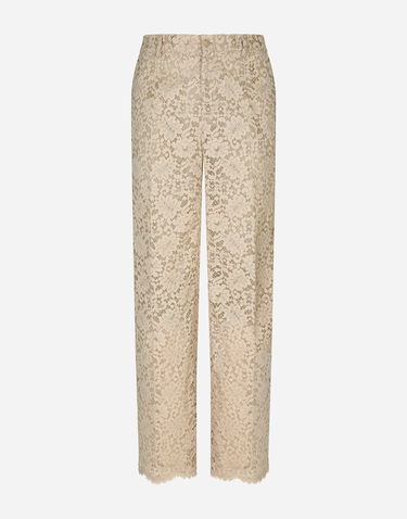 Панталони Dolce & Gabbana Dolce & Gabbana Cordonetto Lace Pants Бежово | GP07CTHLMGEM9478, 0