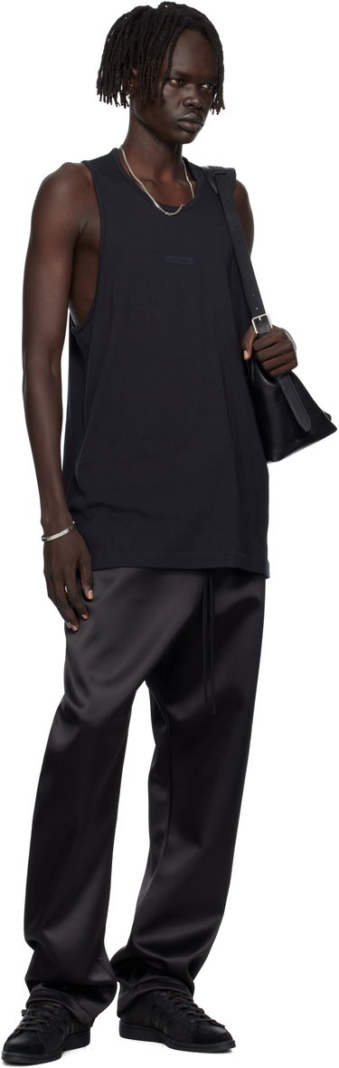 Спортни панталони Fear of God Fear of God ESSENTIALS Bonded Satin Relaxed Track Pants Черно | 130SP258210F, 3
