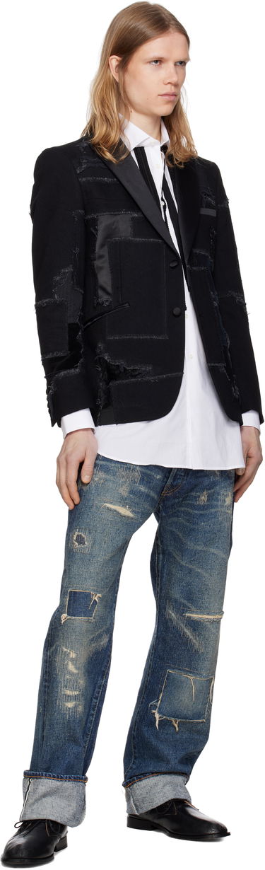 Яке Junya Watanabe Junya Watanabe Patchwork Blazer Черно | WO-J033-051, 3
