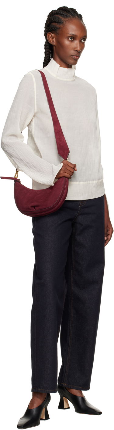 Чанта през рамо rag & bone Rag & Bone Alix Suede Crossbody Bag Бургунди | SD100812, 3