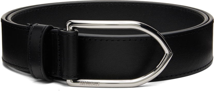 Колани Jacquemus Les Classiques 'The Bambino' Leather Belt with D-Ring Buckle Черно | 24EBEU00003AC01C02