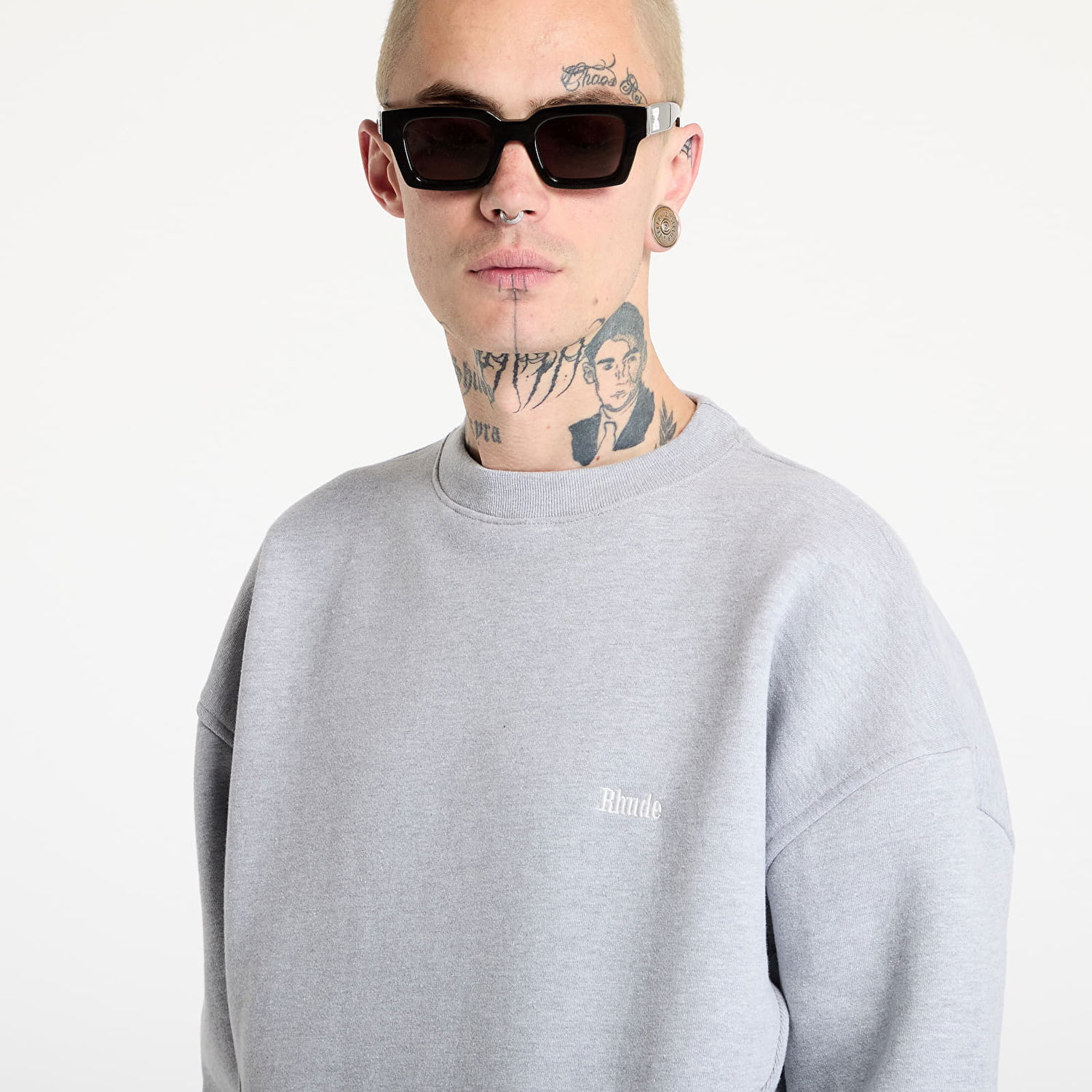 Суитчър Rhude Classique Crewneck Sweatshirt Сиво | RHSS25ST012293048, 1