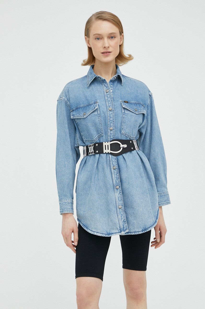 Риза Lee Western Overshirt Синьо | L51FHLB20, 0