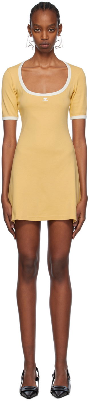 Pокля Courrèges Courrèges Holistic Minidress Жълто | 124JRO358JS0070, 0